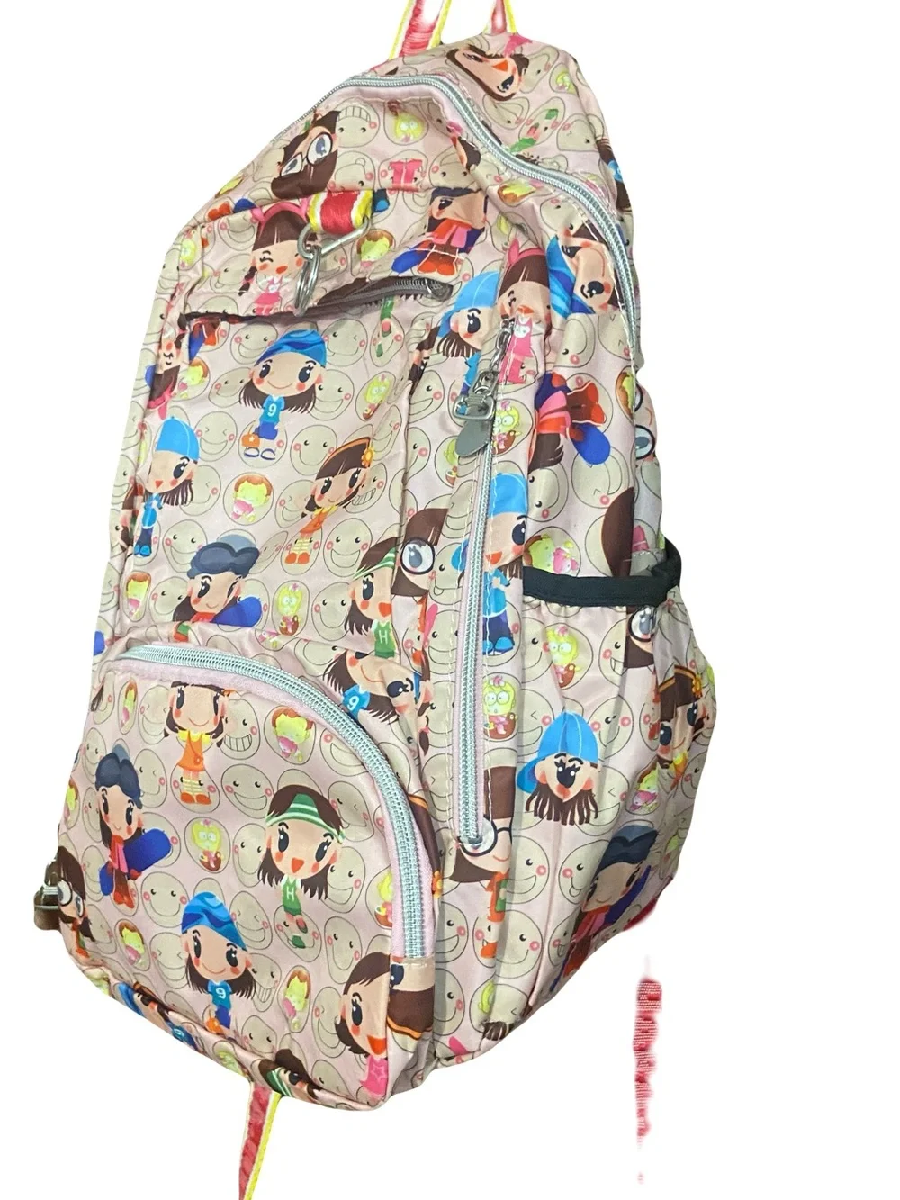 Vintage Harajuku Lovers Pink Backpack Y2K Gwen Stefani Charecter Print Bag